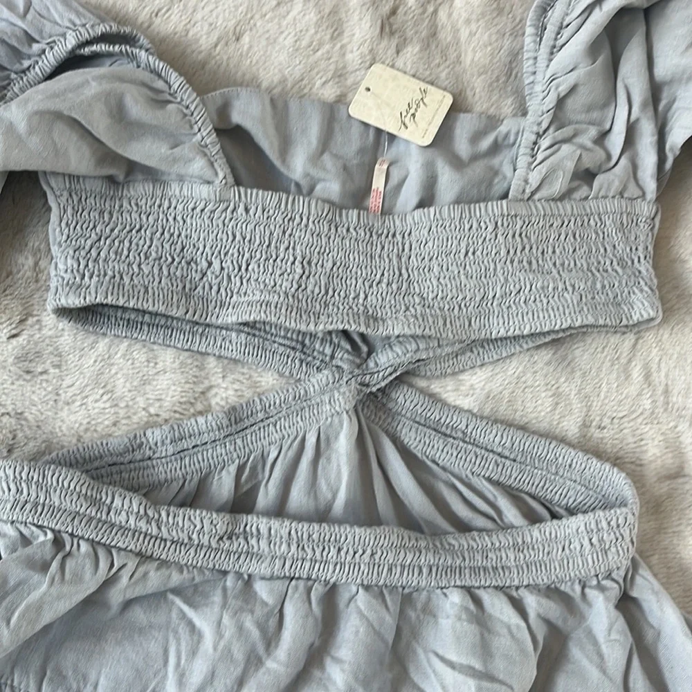 NWT Free People Cross Of Sunlight Mini Dress (M) - Picture 16 of 16